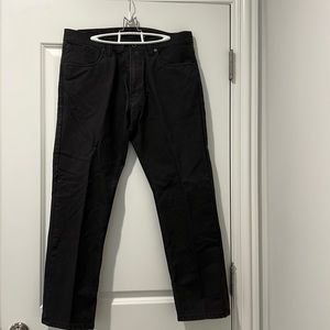 Filson Dry Tin Cloth 5-Pocket Pants in black, size 34x30